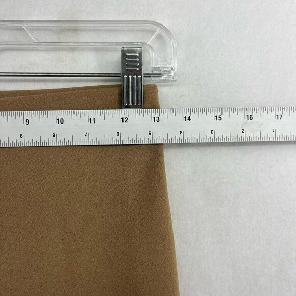 H&M Bell Bottom Pants Women's Sz S Brown Seamless Slim Fit Flare Leg Stretch - Picture 3 of 13